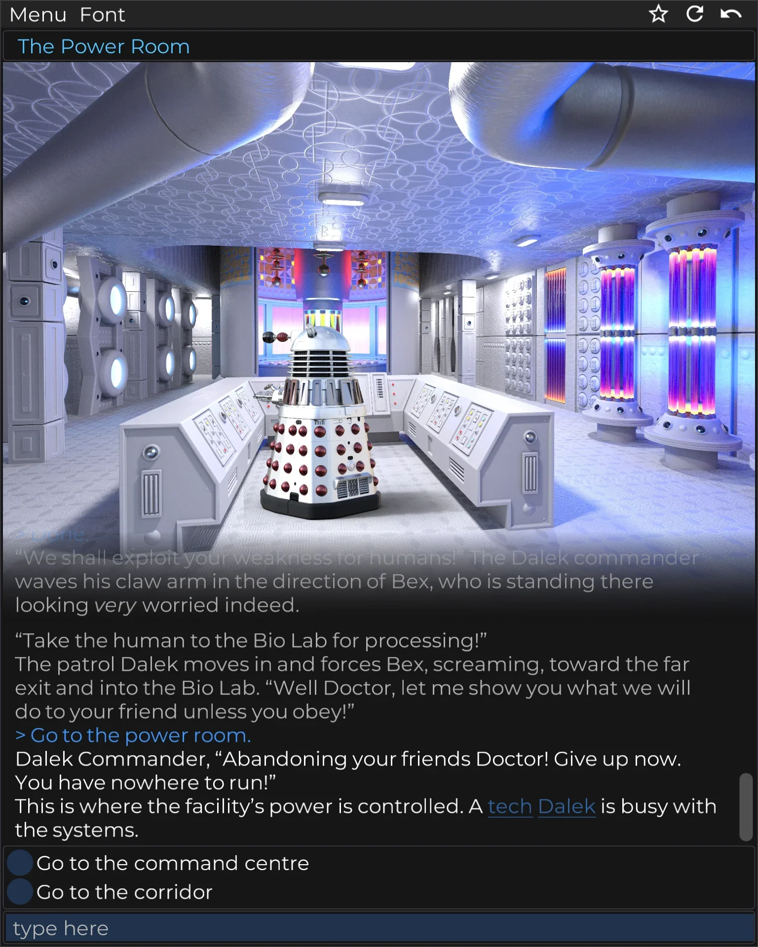 Neon Horizon dialogue